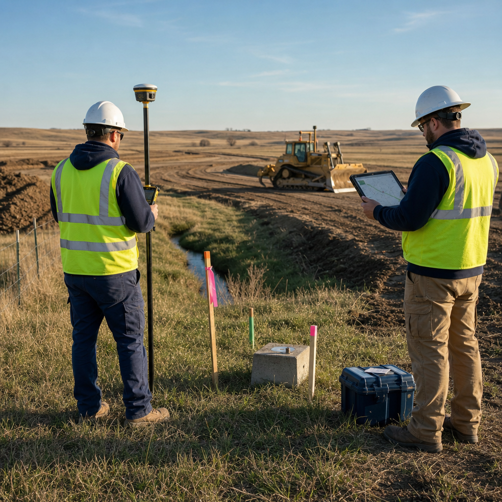 , or other potential encroachments be shown?
  Are underground utilities include